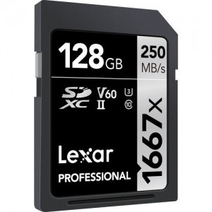 Lexar Lexar LSD128CB1667 128 GB 1667x 250MB/s UHS-II V60 SDXC Hafıza Kartı Lexar Lexar LSD128CB1667 128 GB 1667x 250MB/s UHS-II V60 SDXC Hafıza Kartı