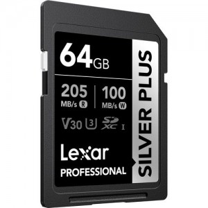 Lexar 64GB Professional SILVER PLUS UHS-I SDXC Hafıza Kartı Lexar 64GB Professional SILVER PLUS UHS-I SDXC Hafıza Kartı