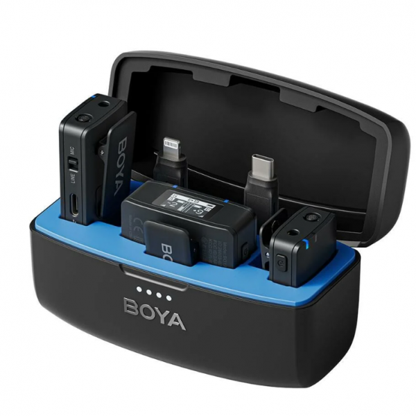BOYA Boyamic All-in-One Kablosuz İkili Kayıt Yaka Mikrofonu