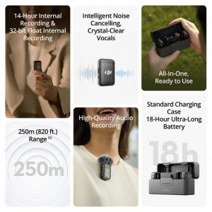 DJI Mic 2 Kablosuz Mikrofon Seti (2 Kişilik) DJI Mic 2 Kablosuz Mikrofon Seti (2 Kişilik)