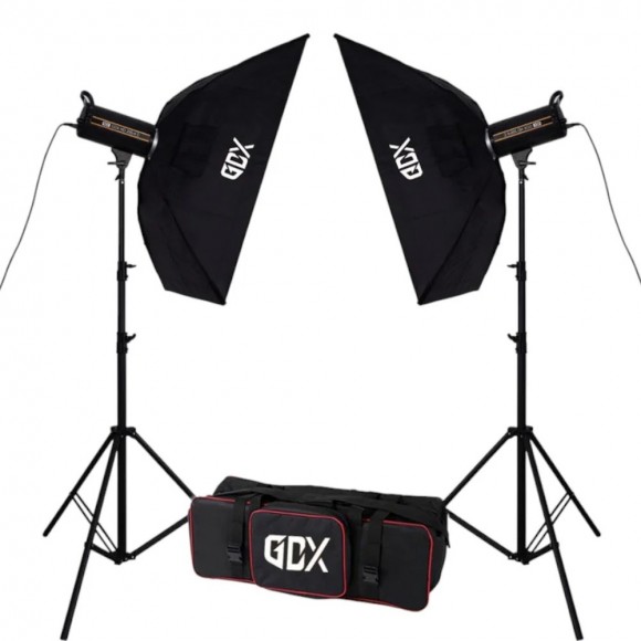Gdx HD-300II C BiColor 2'li Işık Seti 300W Video Led Işığı Gdx HD-300II C BiColor 2'li Işık Seti 300W Video Led Işığı